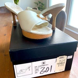 Chanel Mule in White